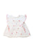 A White Short Sleeve Tops from Joules in size 2T for girl. (Front View)