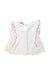 A White Short Sleeve Tops from Joules in size 2T for girl. (Back View)