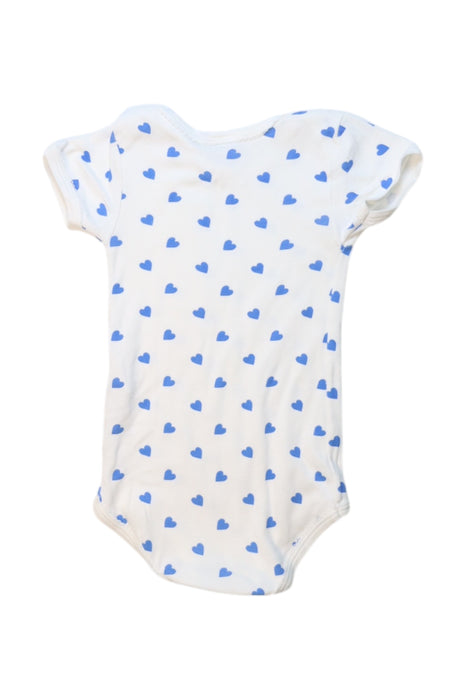 A White Short Sleeve Bodysuits from Petit Bateau in size 3T for girl. (Back View)