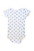 A White Short Sleeve Bodysuits from Petit Bateau in size 3T for girl. (Back View)