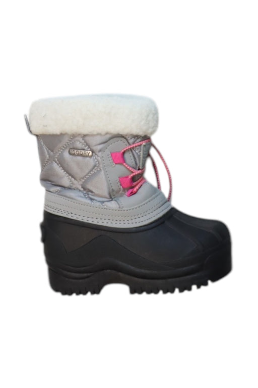 A Grey Winter Boots from Mountain Warehouse in size 3T for girl. (Front View)