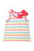 A Multicolour Sleeveless Tops from Petit Bateau in size 5T for girl. (Front View)