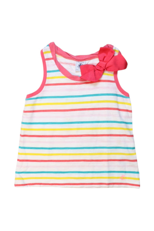 A Multicolour Sleeveless Tops from Petit Bateau in size 5T for girl. (Front View)