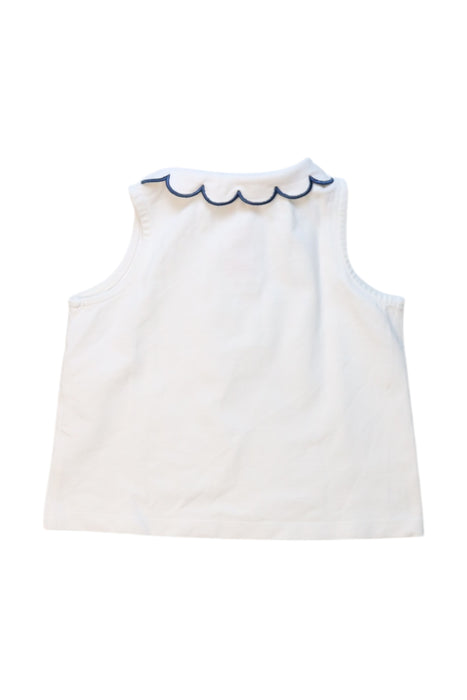 A White Sleeveless Tops from Jacadi in size 3T for girl. (Back View)