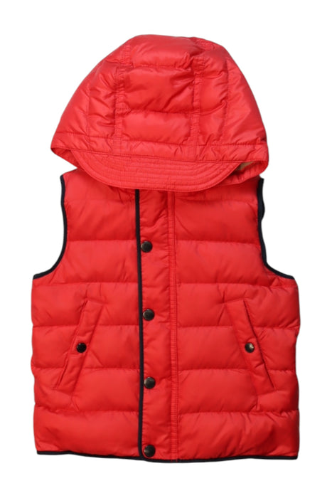 A Red Outerwear Vests from Burberry in size 2T for neutral. (Front View)