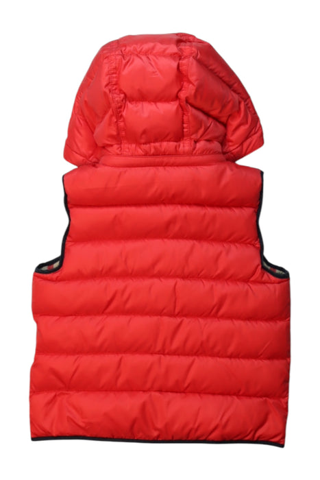 A Red Outerwear Vests from Burberry in size 2T for neutral. (Back View)