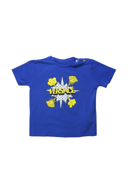 A Blue Short Sleeve T Shirts from Young Versace in size 18-24M for boy. (Front View)