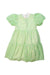 A Green Short Sleeve Dresses from Seed in size 4T for girl. (Front View)