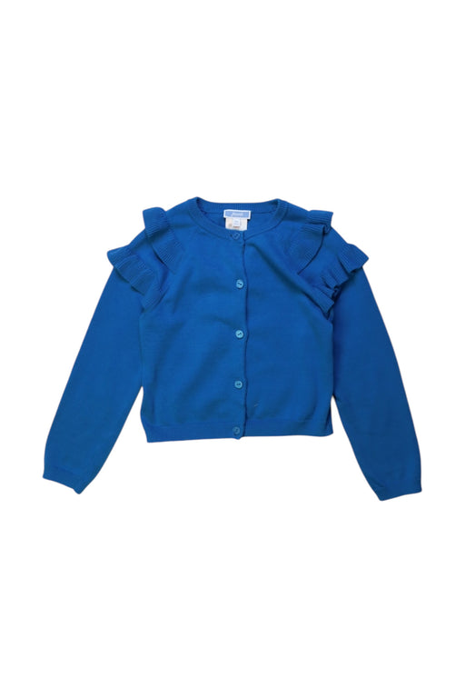 A Blue Cardigans from Jacadi in size 6T for girl. (Front View)