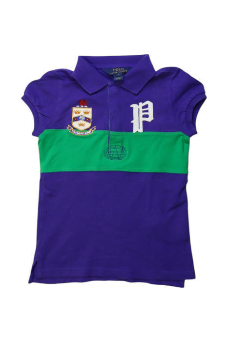 A Multicolour Short Sleeve Polos from Polo Ralph Lauren in size 6T for girl. (Front View)