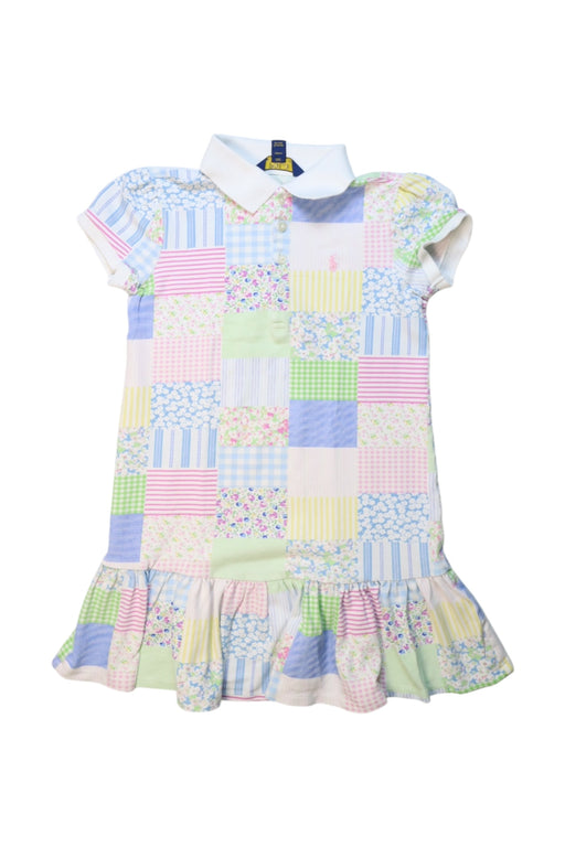 A Multicolour Short Sleeve Dresses from Polo Ralph Lauren in size 6T for girl. (Front View)