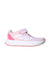 A Pink Sneakers from Adidas in size 7Y for girl. (Front View)