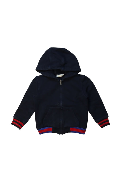 A Navy Hooded Sweatshirts from Gucci in size 18-24M for boy. (Front View)