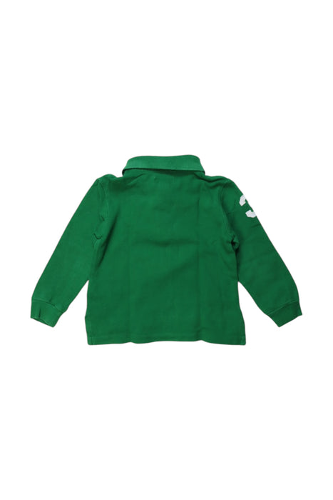 A Green Long Sleeve Polos from Ralph Lauren in size 12-18M for boy. (Back View)