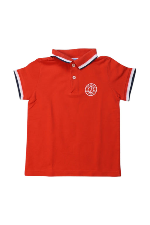 A Red Short Sleeve Polos from Jacadi in size 3T for boy. (Front View)