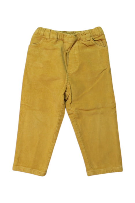 A Yellow Casual Pants from Jacadi in size 18-24M for boy. (Front View)