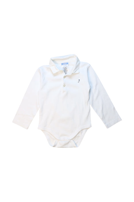 A White Long Sleeve Bodysuits from Jacadi in size 3T for boy. (Front View)