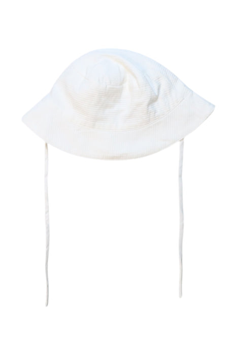 A White Sun Hats from Jacadi in size 2T for neutral. (Front View)