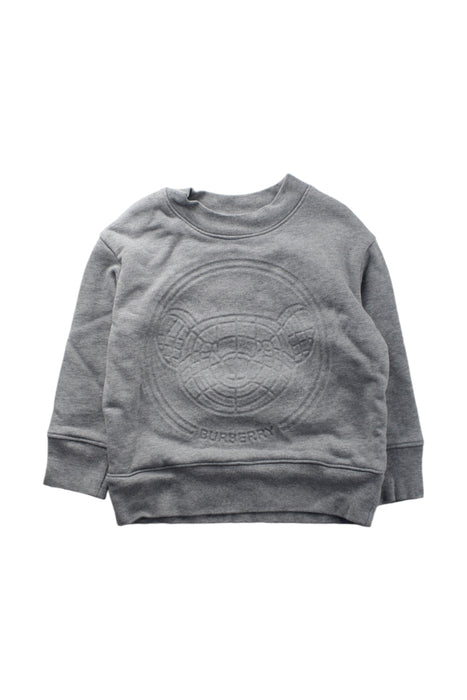 A Grey Crewneck Sweatshirts from Burberry in size 3T for neutral. (Front View)