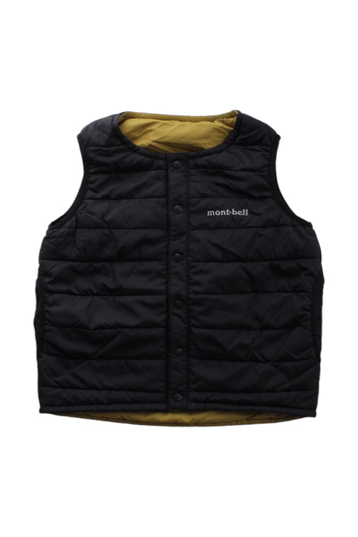 A Black Outerwear Vests from Mont-bell in size 4T for neutral. (Front View)