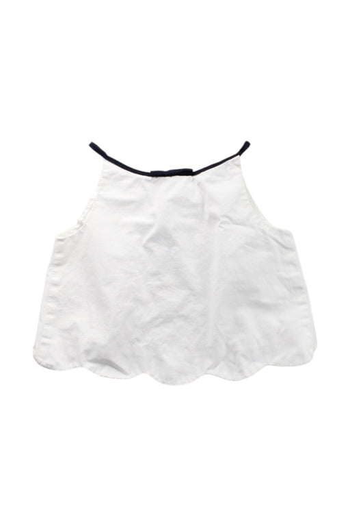 A White Sleeveless Tops from Jacadi in size 5T for girl. (Front View)