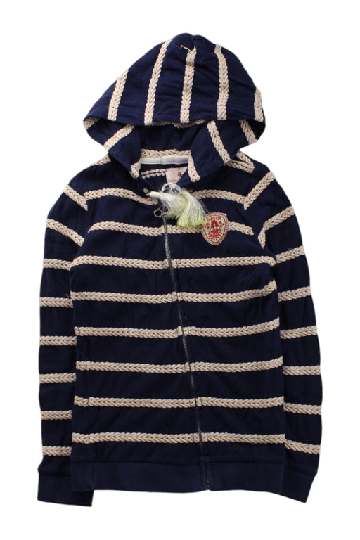 A Navy Zippered Sweatshirts from Scotch & Soda in size 8Y for neutral. (Front View)