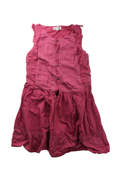 A Red Sleeveless Dresses from Zadig & Voltaire in size 10Y for girl. (Front View)