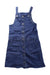 A Blue Overall Dresses from Seed in size 10Y for girl. (Front View)