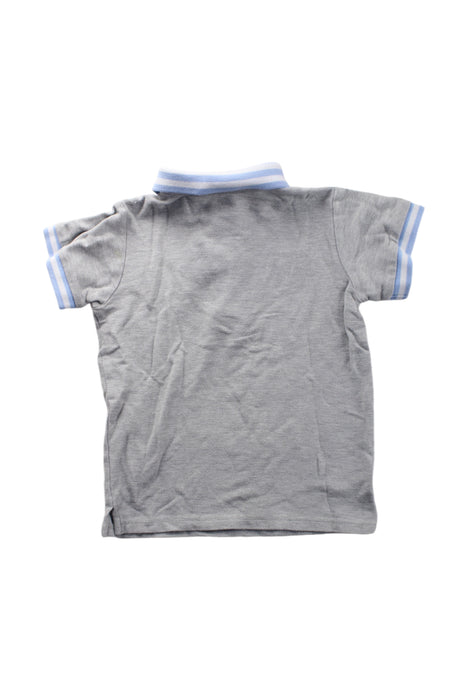 A Grey Short Sleeve Polos from Chickeeduck in size 4T for neutral. (Back View)