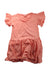 A Peach Short Sleeve Dresses from Seed in size 9Y for girl. (Front View)