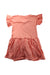 A Peach Short Sleeve Dresses from Seed in size 9Y for girl. (Back View)