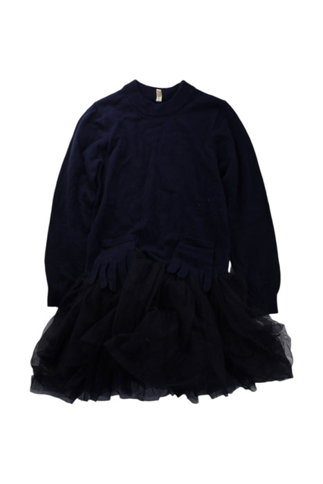 A Navy Sweater Dresses from jnby by JNBY in size 10Y for girl. (Front View)