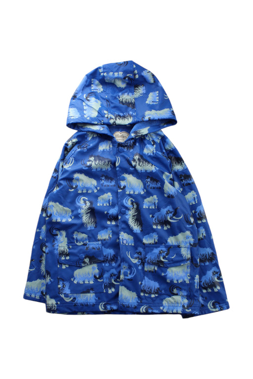 A Blue Rain Jackets from Hatley in size 7Y for neutral. (Front View)