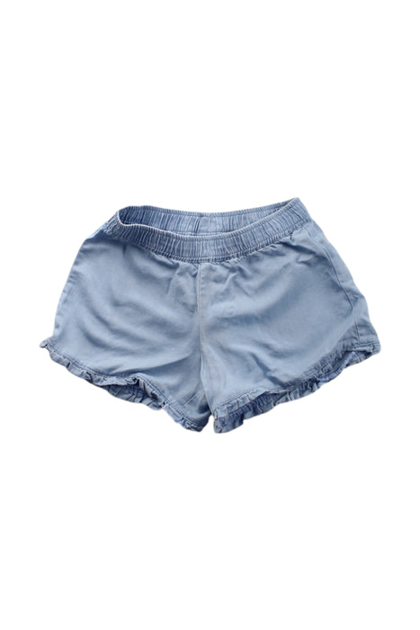 A Blue Shorts from Seed in size 5T for girl. (Front View)