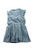 A Blue Sleeveless Dresses from Petit Bateau in size 4T for girl. (Back View)