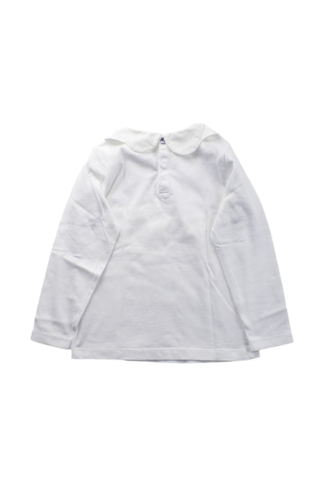 A White Long Sleeve Tops from Jacadi in size 4T for girl. (Back View)