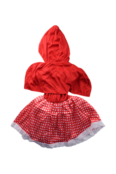 A Red Halloween Costumes from Retykle in size 4T for girl. (Back View)