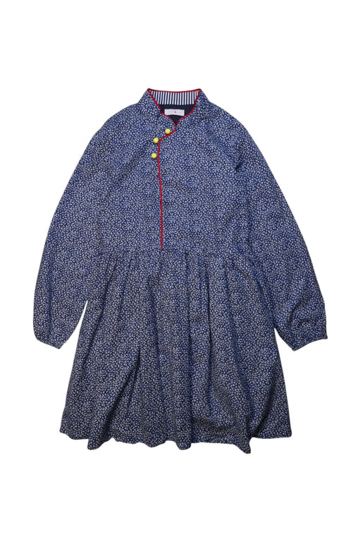 A Blue Long Sleeve Dresses from Tang'Roulou in size 12Y for girl. (Front View)