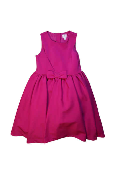 A Pink Sleeveless Dresses from Janie & Jack in size 6T for girl. (Front View)