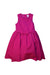 A Pink Sleeveless Dresses from Janie & Jack in size 6T for girl. (Front View)