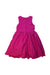 A Pink Sleeveless Dresses from Janie & Jack in size 6T for girl. (Back View)