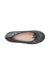 A Black Flats from Jacadi in size 7Y for girl. (Front View)