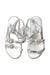 A Silver Sandals from MiMiSol in size 6T for girl. (Back View)