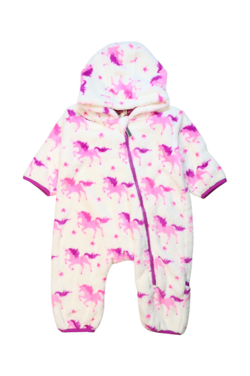 A Pink-White Onesies from Hatley in size 6-12M for girl. (Front View)