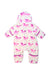 A Pink-White Onesies from Hatley in size 6-12M for girl. (Back View)