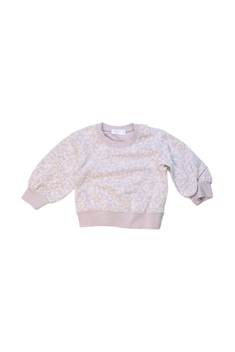 A Ivory Crewneck Sweatshirts from Jamie Kay in size 6-12M for girl. (Front View)