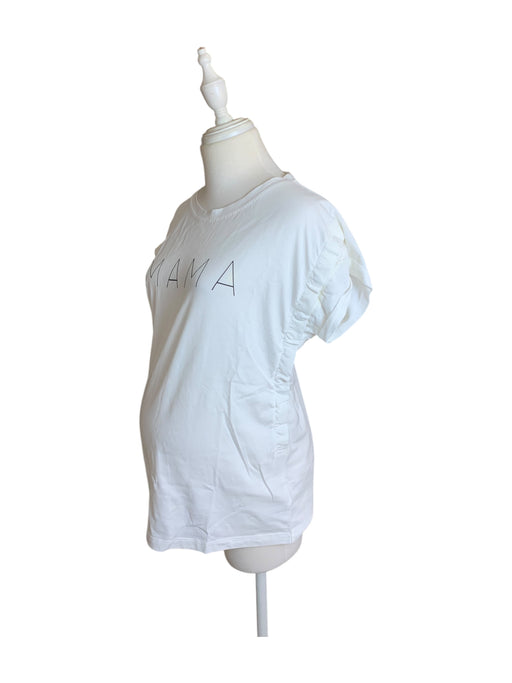 A White Short Sleeve T Shirts from Seraphine in size XS for maternity. (Front View)