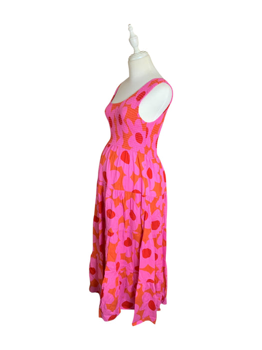 A Pink Sleeveless Dresses from Mister Zimi in size XS for maternity. (Front View)