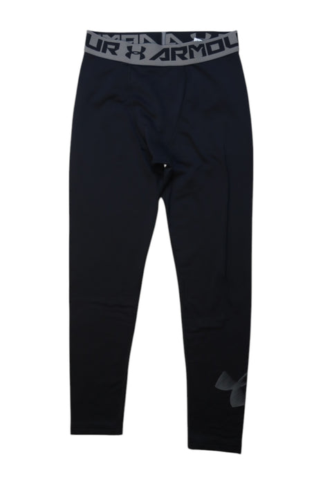 A Black Active Pants from Under Armour in size 10Y for boy. (Front View)