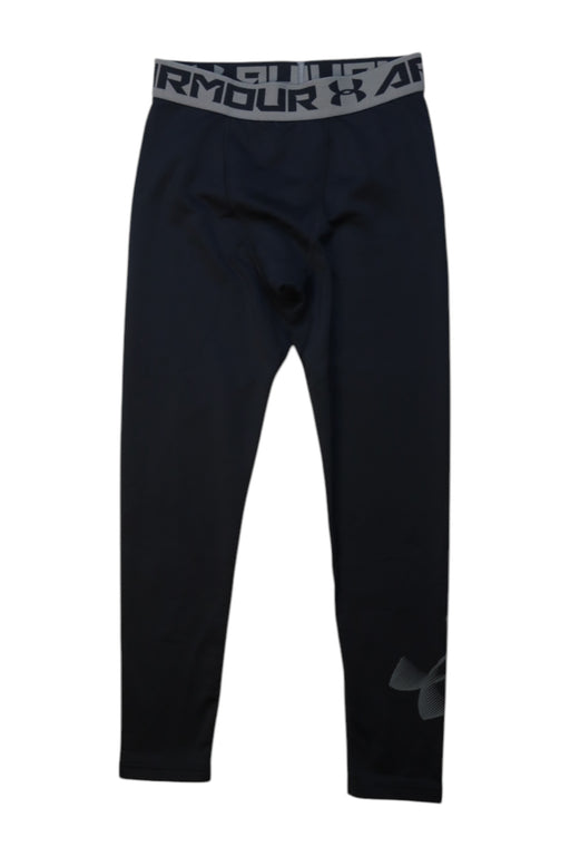 A Black Active Pants from Under Armour in size 10Y for boy. (Front View)